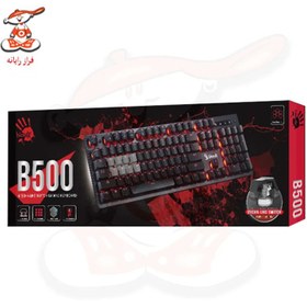 تصویر کیبورد گیمینگ سری بلادی ایفورتک مدل B500 