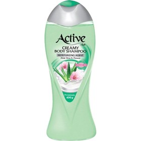 تصویر شامپو بدن کرمی اکتیو Active مدل Aloe Vera حاوی عصاره آلوئه ورا وزن 400 گرم 