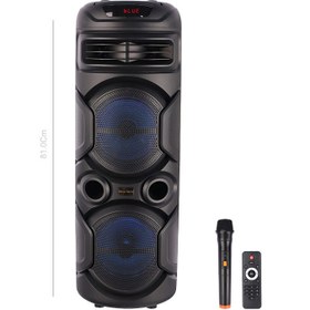 تصویر اسپیکر چمدانی بی سیم قابل حمل Royal sound مدل RS-D4 Royal sound RS-D40 Wireless Speaker