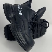 تصویر نیم بوت بچگانه گوش خرگوشی 3283 - مشکی / 27 