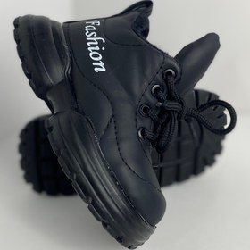 تصویر نیم بوت بچگانه گوش خرگوشی 3283 - مشکی / 29 