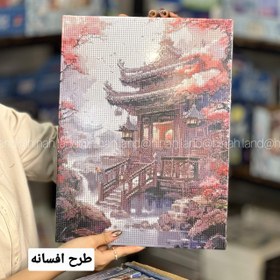 تصویر نقاشی الماسی طرح گربه سایز ۴۰ در ۳۰ 