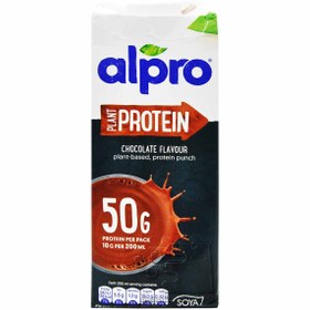 تصویر شیر سویا پروتئینه شکلاتی ۱ لیتر آلپرو – alpro 