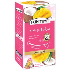 تصویر چای سیاه با نارگیل و انبه ۱۲ عدد فان تایم – fun time 