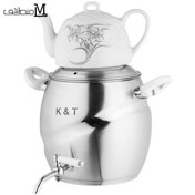 تصویر ست کتری و قوری کی اند تی کد 003 K&T 003 Kettle and Teapot Set