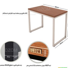 تصویر میز اداری دیزم مدل TLD-93D43-90BRN کاسپر مدل 100996 