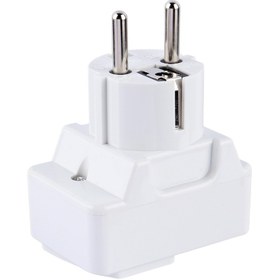 تصویر تبدیل 3 به 2 برق کلید دار Narken Narken Adaptor Plug