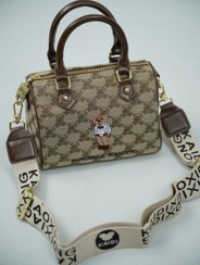 تصویر کیف صندوقی دو دسته قهوه ای تدی Teddy 