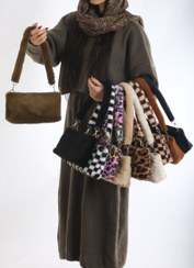 تصویر کیف خز دسته بلند دستی و دوشی کد ۱۶ 