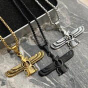 تصویر گردنبند فروهر استیل ۶۰ سانتیمتر 