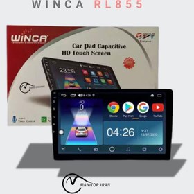 تصویر مانیتور جک J4 برند وینکا 1+32 اپل کارپلی مدل WIN34 همراه با قاب 
