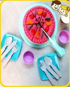 تصویر ست برشی کیک_پیتزا 