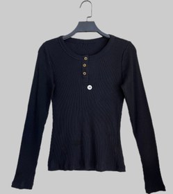 تصویر بلوز آستین بلند کبریتی 