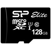 تصویر کارت حافظه microSDXC سیلیکون پاور مدل ELITE کلاس 10 استاندارد UHS-I U1 ظرفیت 128 گیگابایت 