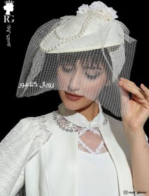 تصویر کلاه حجاب عروس 