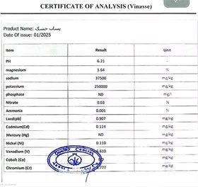 تصویر ویناس پودری خشک( هر کیلوگرم ) 