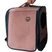 تصویر کوله حمل سگ و گربه آلما با طلق بزرگ و پارکدار 