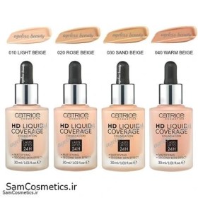 تصویر کرم پودر اچ دی با پوشش بالا کاتریس 40 Catrice HD Liquid Coverage Foundation