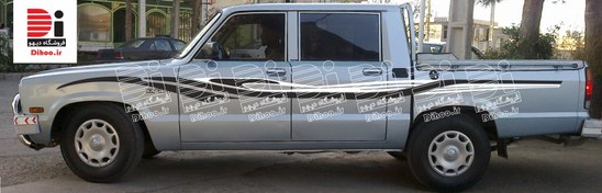 تصویر خط برچسبی وانت مزدا طرح هشت پا 