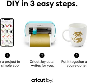 تصویر چاپگر قابل حمل دستگاه وینیل کریکات جوی Cricut Joy، طراحی کارت تبریک،برچسپ ظروف دفتر لباس| ارسال 15 الی 20 روز کاری 
