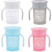 تصویر لیوان آبمیوه‌خوری ۳۶۰ درجه دسته‌دار ۲۳۰ میل تویست شیکTwistshake 