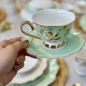 تصویر سرویس غذاخوری ۶ نفره چینی کاهویی کد ۱۰۱۶ 