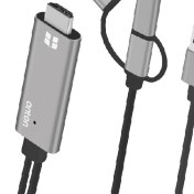 تصویر کابل تبدیل لایتنینگ/microUSB/USB-C به HDMI اونتن مدل OTN-7537A ا Onten OTN-7537A Lightning /microUSB/USB-C to HDMI 1.8m Onten OTN-7537A Lightning /microUSB/USB-C to HDMI 1.8m
