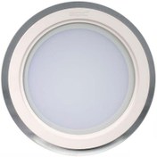 تصویر پنل سقفی ال ای دی شیشه خور گرد ۱۸ وات ای دی سی 