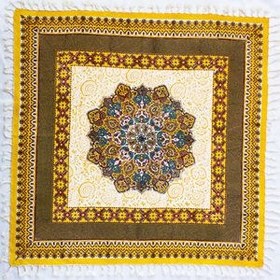 تصویر رومیزی قلمکار مدل QTSA4 طرح گل ترنج 