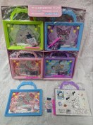 تصویر نقاشی الماسی قابی کیفی دسته دار بزرگ ، کارتن 800 عددی Diamond painting, quality frame with handle, large size