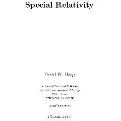 خرید و قیمت دانلود کتاب Special relativity lecture notes | ترب
