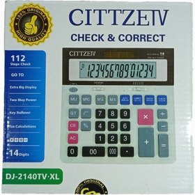 تصویر ماشین حساب CITTZEIV مدل DJ-2140TV 