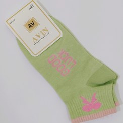 تصویر جوراب اسپورت زنانه - پسته ای 