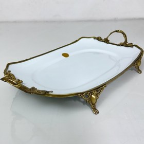 تصویر دیس چینی امپریال مناسب سرو پلو و... - طلایی 