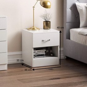 تصویر میز پاتختی مدل Pine 002 کاتن مدل 106274 