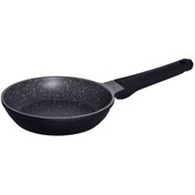 تصویر تابه گرانیت کفه چدن سایز 24 یونیک مدل u کد UN-8901 Granite pan with cast iron base, size 24, Unique model U, code UN-8901