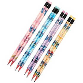 تصویر مداد مشکی پرودون طرح استیچ بسته ۱۲ عددی 