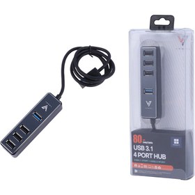 تصویر هاب 4 پورت Vasel USB3.1 Vasel USB3.1 4Port HUB