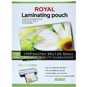 تصویر طلق پرس کارت 150 میکرون رویال سایز 9x12cm Royal 150 micron card press paper, size 9x12cm
