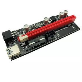 تصویر رایزر کارت گرافیک تبدیل PCI EXPRESS X1 به X16 مدل 4 009S 