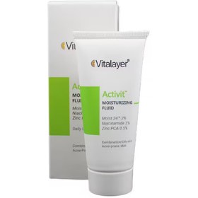 تصویر ویتالایر کرم مرطوب کننده پوست چرب VITALAYER MOISTURIZING FLUID