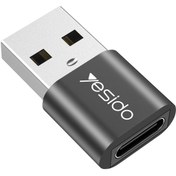 تصویر تبدیل Type-C به USB یسیدو Yesido GS09 ا Yesido GS09 Type-C to USB Yesido GS09 Type-C to USB