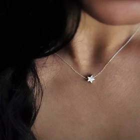 تصویر گردنبند ستاره نقره 