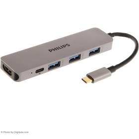 تصویر هاب فلزی PHILIPS 5 PORT 