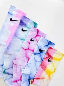 تصویر جوراب ساق بلند آبرنگی نایکی 