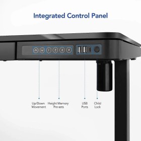تصویر میز تحریر قابل تنظیم Flexispot با کشو 