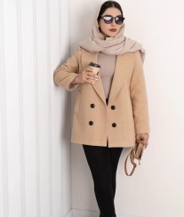 تصویر پالتو فوتر ترک چهار دکمه 