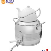 تصویر کتری و قوری یونیک مدل UN-7295 ظرفیت ۵ لیتر استیل ضد زنگ شیردار 