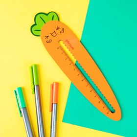 تصویر خط کش طرح هویج 