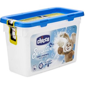 تصویر قرص 16تایی ماشین لباسشویی اصل ایتالیا چیکو Chicco Washing tab code:5184556